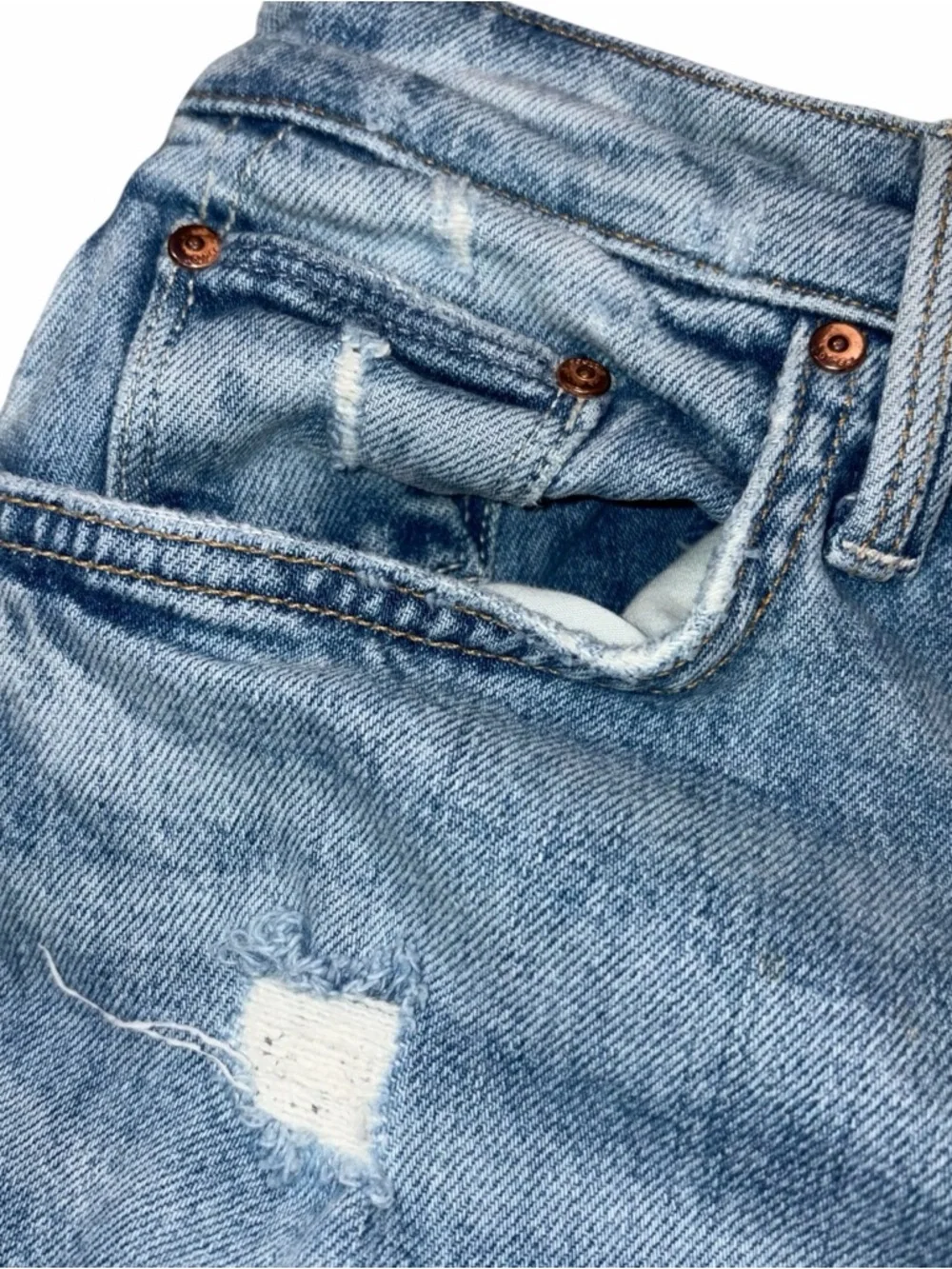Mother Superior The Tomcat Distressed Ankle Jean in Confession Wash size 28